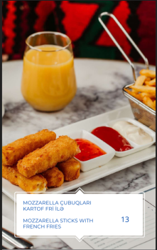 MOZZARELLA ÇUBUQLARI KARTOF FRİ İLƏ