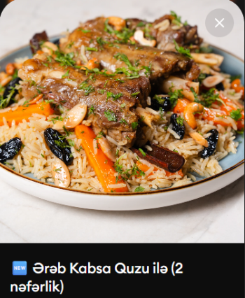 ƏRƏB KABSA QUZU ƏTİ İLƏ 